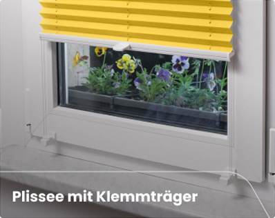 Plissee mit Klemmträger