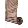 Roleta drewniana na taras - brązowa