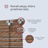 Roleta drewniana na taras – szara