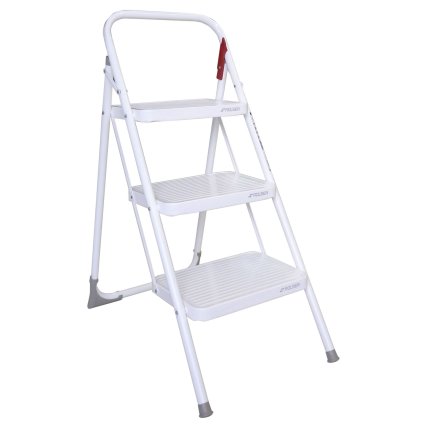 Skládací schůdky Rolser M11, 3 stupně, bílé