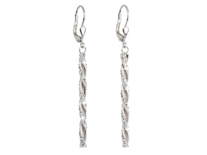 22163 5 22163 stribrne nausnice visaci s krystaly swarovski bile 31128 1