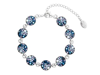 21602 4 21602 stribrny naramek se swarovski krystaly modry 33048 3 blue style