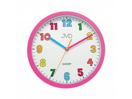 Dětské nástěnné hodiny JVD HA46.2 růžové_romero