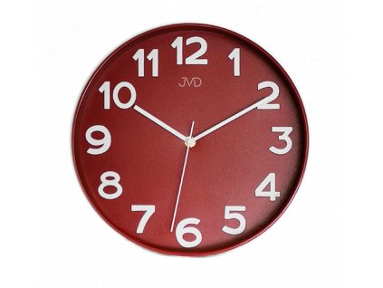 Moderní nástěnné hodiny JVD HX9229.3 červené_romero
