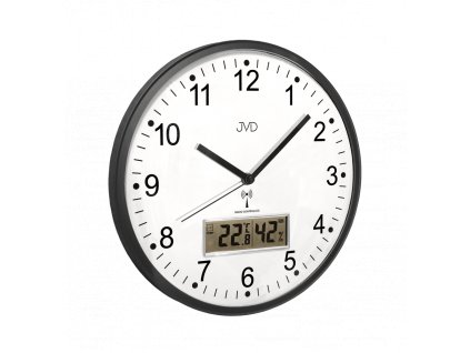 Rádiem řízené nástěnné hodiny JVD RH78.2 šedé_romero