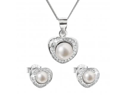 Sada šperků s bílou říční perlou 29025.1_romero