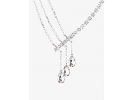 Štrasový náhrdelník Crystal Drop s českým křišťálem Preciosa, křišťálově bílá, 2318 00_romero