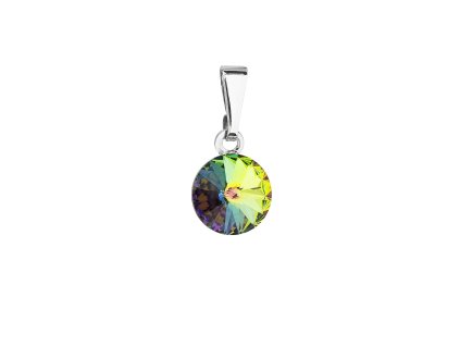 Elegantní bižuterní přívěsek kulatý se Swarovski krystalem 54018.5 vitrail medium_romero