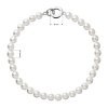 28826 4 28826 1 perlovy naramek bily se stribrnou sponou 33123 1
