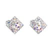 25757 4 25757 stribrne nausnice pecka s krystaly swarovski ab efekt kosoctverec 31169 2
