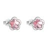 25853 4 25853 stribrne nausnice pecka s krystaly swarovski ruzova kyticka 31255 3 light rose