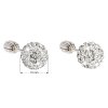 16313 6 16313 2 stribrne nausnice pecky s krystaly swarovski bile kulate 31111 1