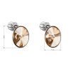 23735 6 23735 2 stribrne nausnice pecka s krystaly swarovski zlaty oval 31274 5