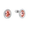 26516 1 26516 stribrne nausnice pecky se swarovski krystaly oranzovy ovalek 31304 3