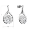 26582 6 26582 2 stribrne visaci nausnice kapky se swarovski krystaly 31305 1 bile