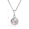 29486 6 29486 2 stribrny nahrdelnik se swarovski krystaly kulaty ruzovy 32086 3 magic rose