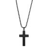 Pánský náhrdelník z chirurgické oceli s křížem Lotus Style LS2371-1/1 černý_romero