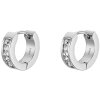 Ocelové náušnice kruhy se zirkony LS2437-4/1_romero