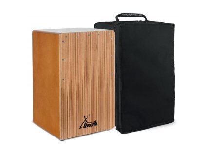 xdrum cajon primero bass port walnut zebra s obalem