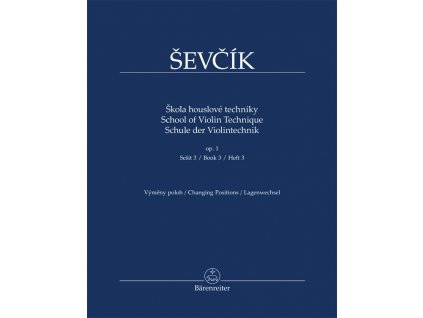 KN Otakar Ševčík - Škola houslové techniky op. 1, sešit 3, výměny poloh