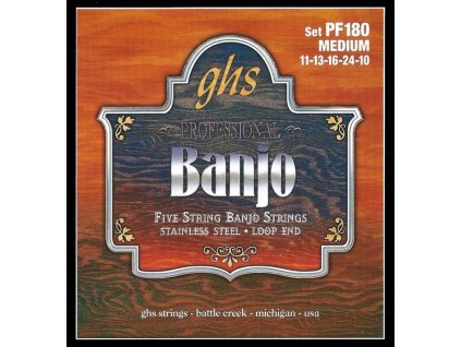 GHS PF 160 MEDIUM Struny na pětistrunné banjo