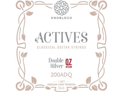 KNOBLOCH ACTIVES Double Silver QZ Nylon Medium-Low Tension 33.0