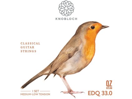 KNOBLOCH ERITHACUS Double Silver QZ Nylon Medium-Low Tension 33.0