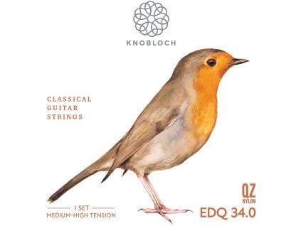 KNOBLOCH ERITHACUS Double Silver QZ Nylon Medium-High Tension 34.0