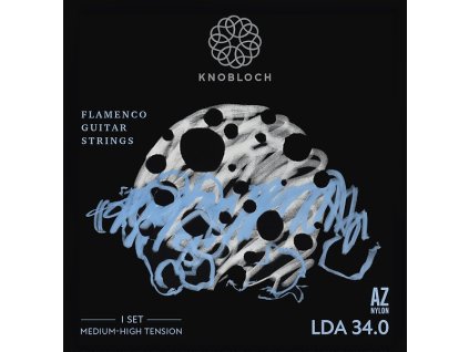 KNOBLOCH LUNA FLAMENCA Double Silver AZ Nylon Full-Set Medium-High Tension 34.0