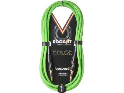 BESPECO Rockit Color Green 3m Jack