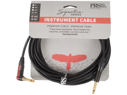 PRS Signature Instrument Cable 25' Angled Silent-Plug
