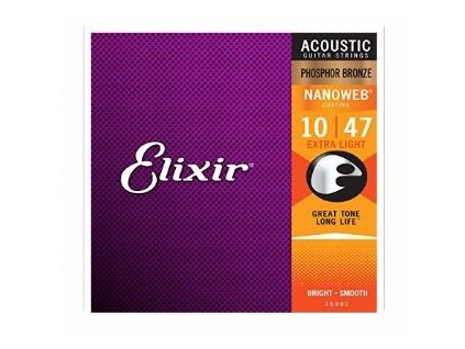 ELIXIR 16002 Struny na akustickou kytaru 010-047