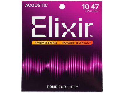elixir nanoweb phosphor bronze extra light