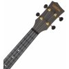 CASCHA Ukulele Carbon Fibre Black Set EQ