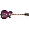 VINTAGE V100 Purple Flamed Maple With Bigsby