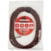 AMUMU Woven Instrument Cable Red Angled 3 m