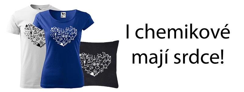 Ručně malované triko - Chemikovo srdce