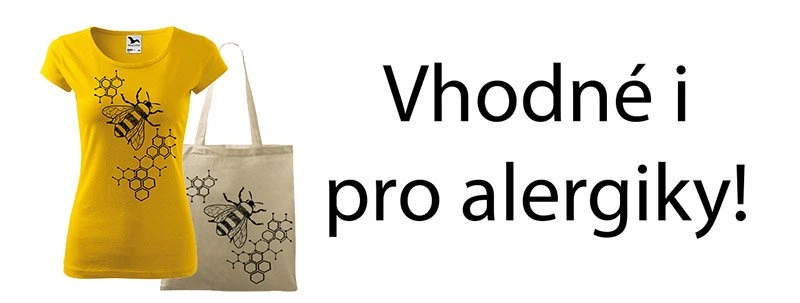 Ručně malované triko - Včela