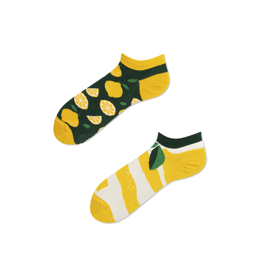 Kotníkové ponožky - vzor Lemon