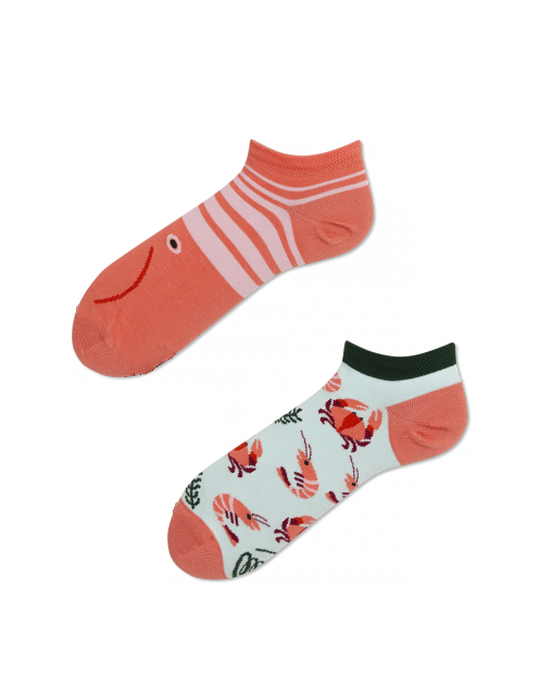 Kotníkové ponožky - vzor Krevetky