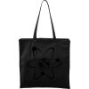 Plátěná taška Carry černá s černým motivem - Atom