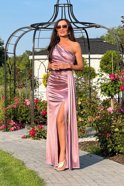 Maxi šaty Elizabeth Collection Loren Světle růžové