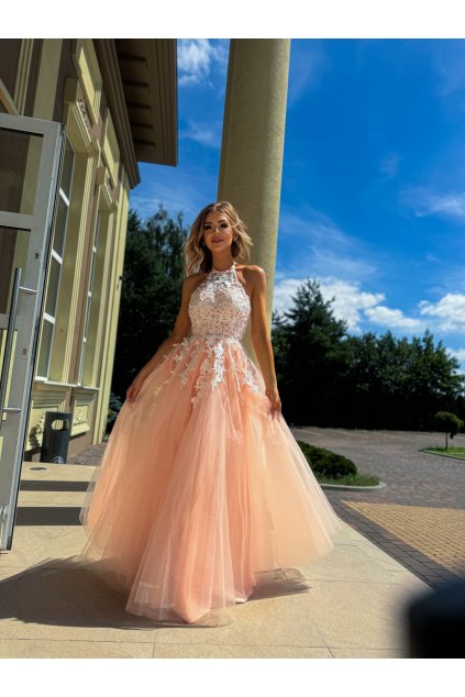 Maxi Šaty Pretty Women Lolita Broskvové