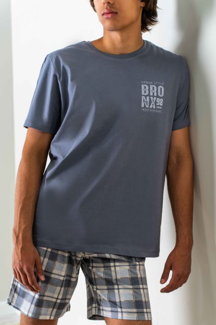 Pánské pyžamo Bronx grafit