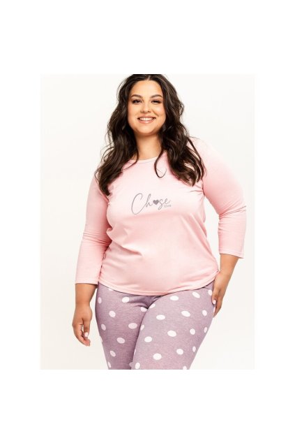 500636771 damske pyzamo taro libby 3268 pudrove ruzova