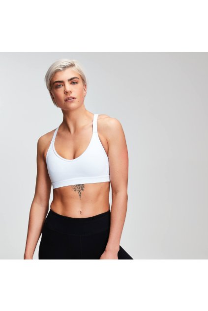 Sportovní podprsenka MyProtein Power Mesh bílá