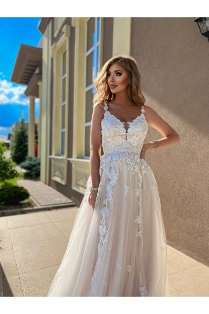 Svatební šaty Pretty Women Garden bílo-krémové