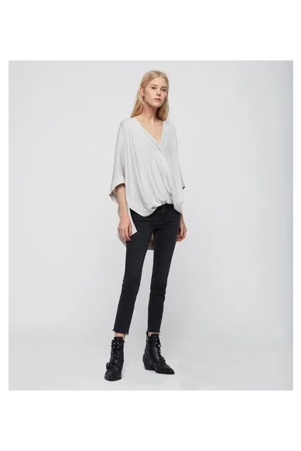 Tričko ALLSAINTS Irina Porcelain White