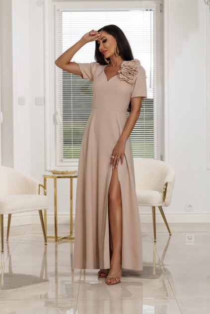 Maxi Šaty Elizabeth Collection Rubi béžové