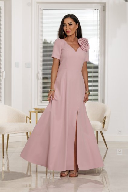 Maxi Šaty Elizabeth Collection Rubi růžové